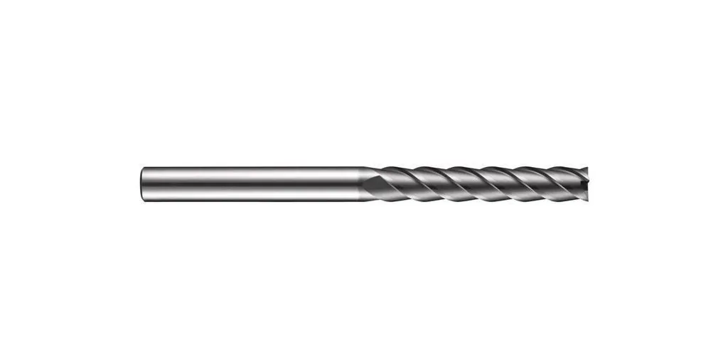 Fraise carbure monobloc 4 dents Ø3mm extra longue 100mm AlCroN S718