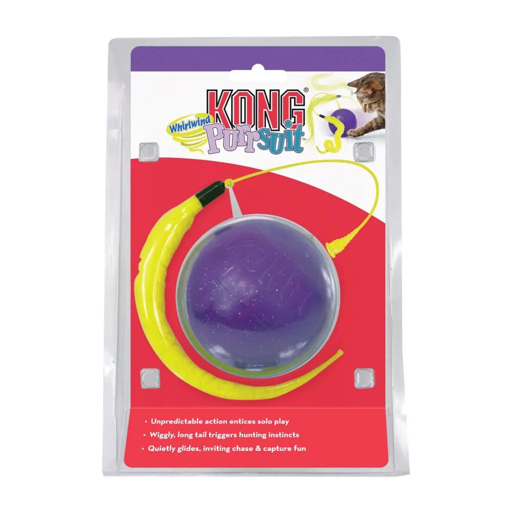 Jouet KONG Cat Purrsuit Whirlwind Silencieux avec Queue Interactive