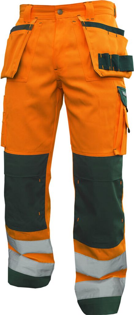 DASSY Warnschutzhose GLASGOW Gr. 58 STANDARD orange/grün