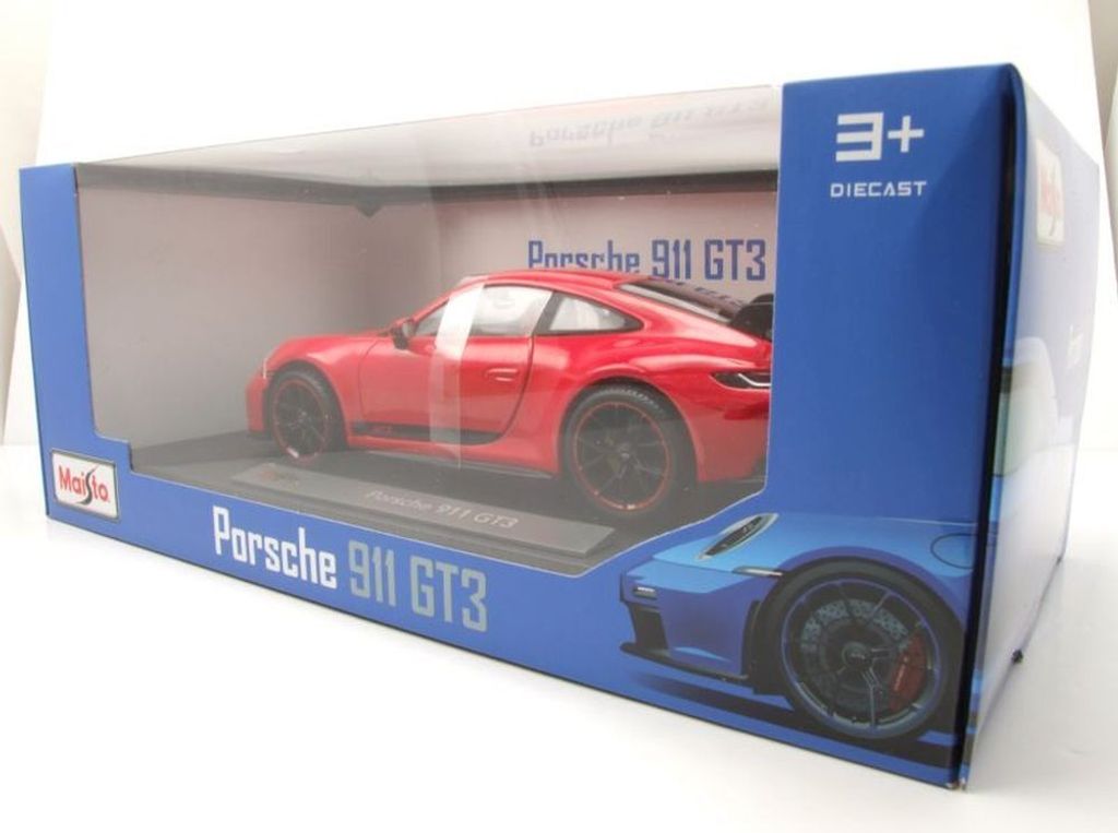 Maisto - 2022 Porsche 911 GT3, rot, 1:18 Produktbild 10