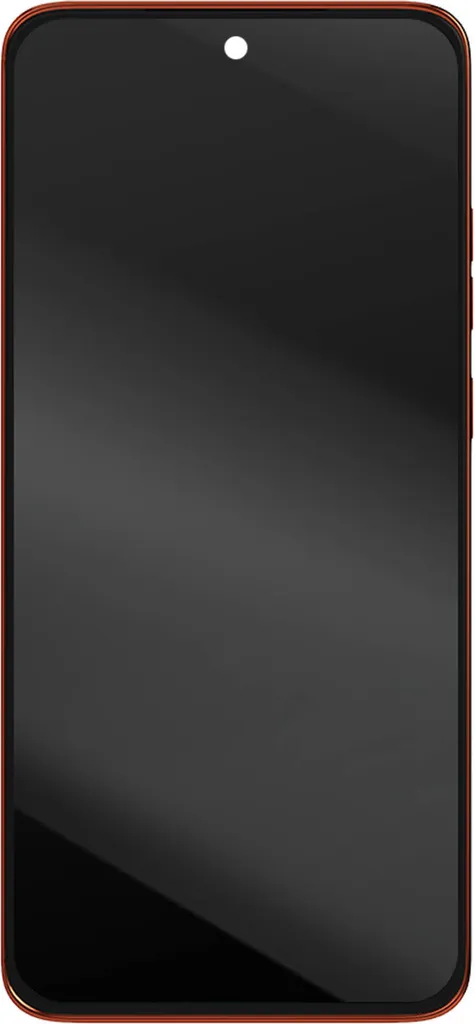Écran d'origine Motorola Edge 50 Neo LCD tactile monté sur son châssis rouge