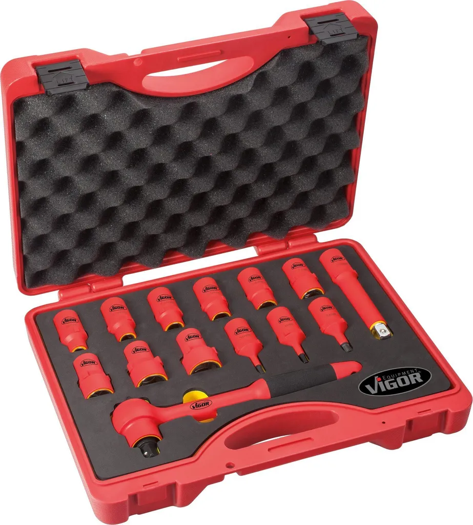 Set d'outils isolés 1000V VIGOR V3343 pour maintenance électrique 14 pcs