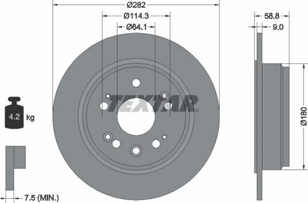 Disque de frein pour rouler en toute sécurité sur route avec CR-V
