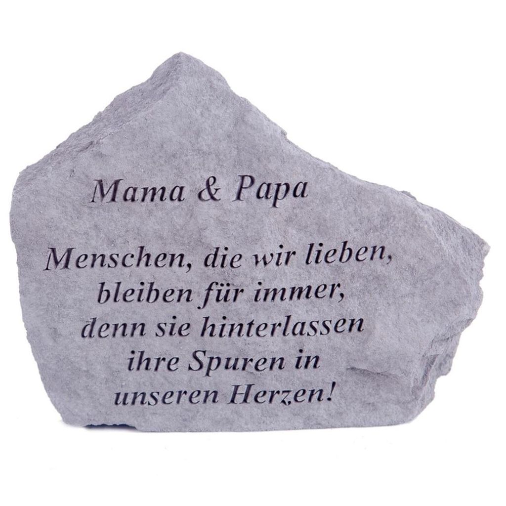 Grabstein Mama & Papa, Grabdekoration, Grab, Trauer Produktbild 