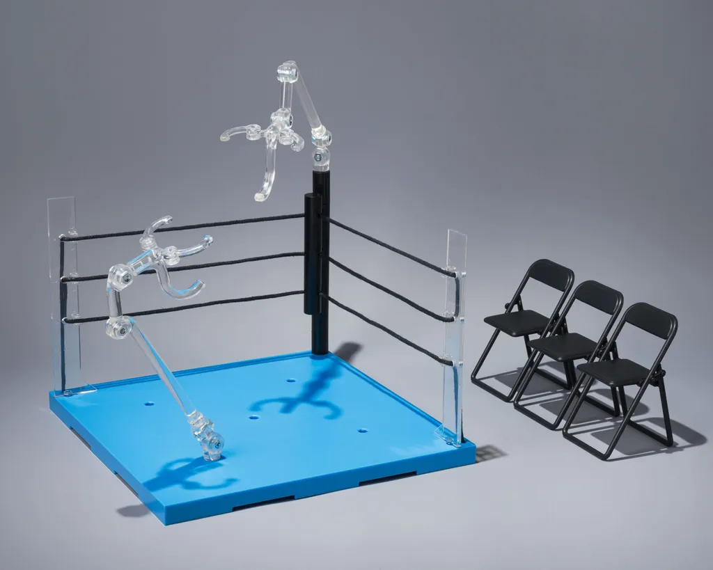 Tamashii Stage Act Ring Corner & Folding Chair Set Neutral Ver Accessoire