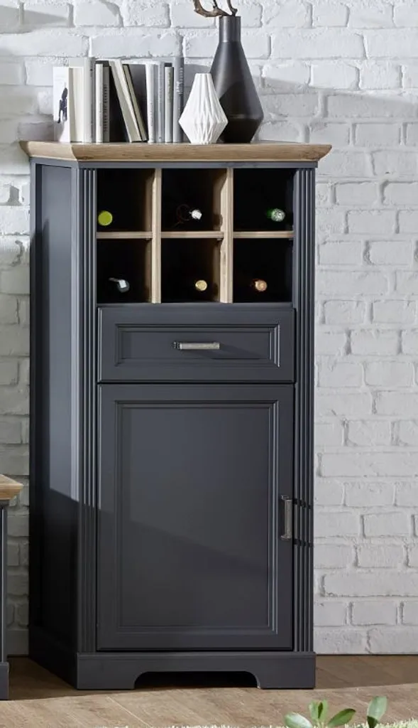 Buffet de rangement JASMIN : Commode basse de style cottage pour séjour - 2