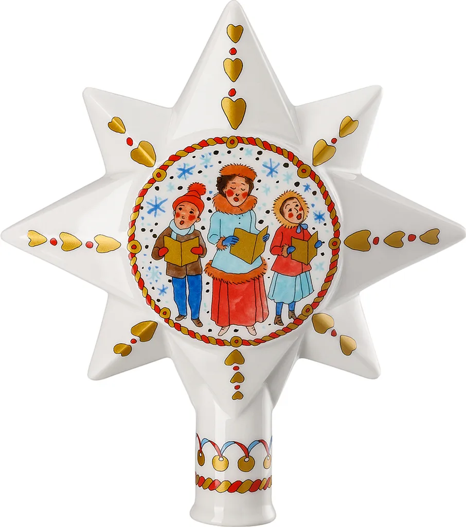 Cimier sapin Hutschenreuther Porcelaine : Finition Luxe pour Noël
