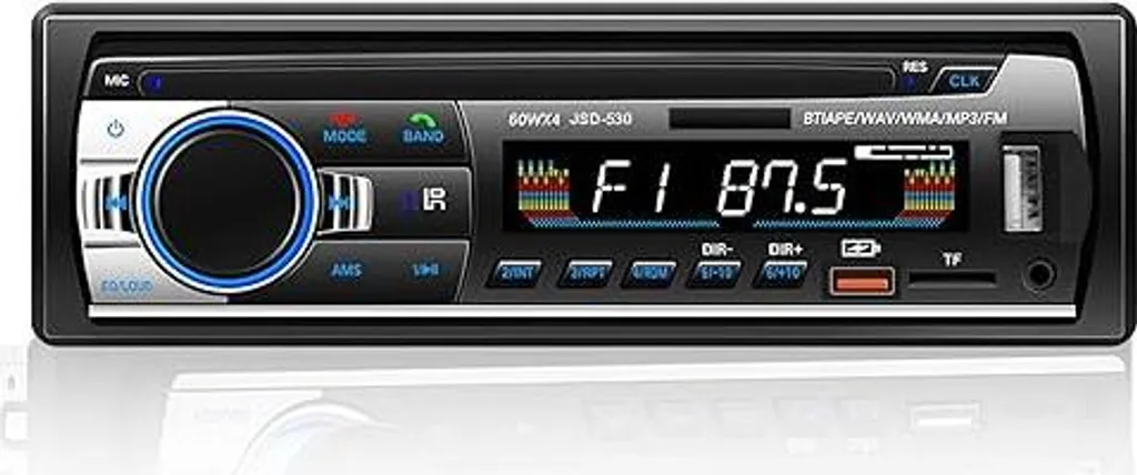 Autoradio Stereo Bluetooth 5.0 Design Elegante 1 Din 4x60W USB SD