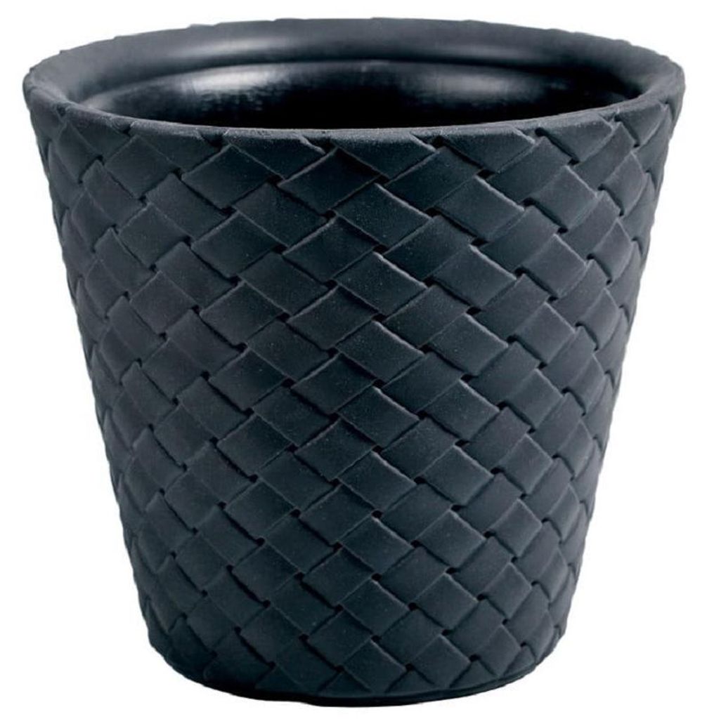 Prosperplast Blumentopf Matuba - anthrazit - Rattan - 26 Produktbild 