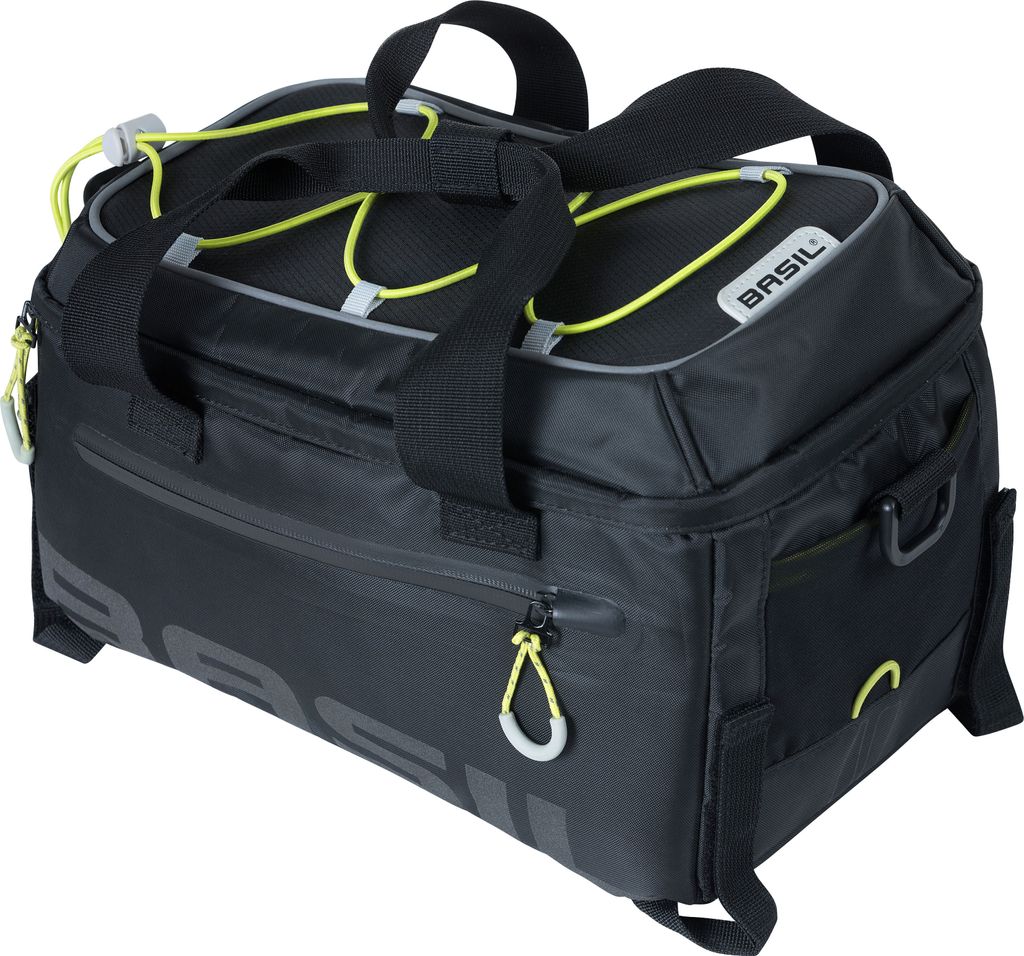 Basil Miles Trunk Taška na nosič Black/Lime 7 L Obrázok produktu 