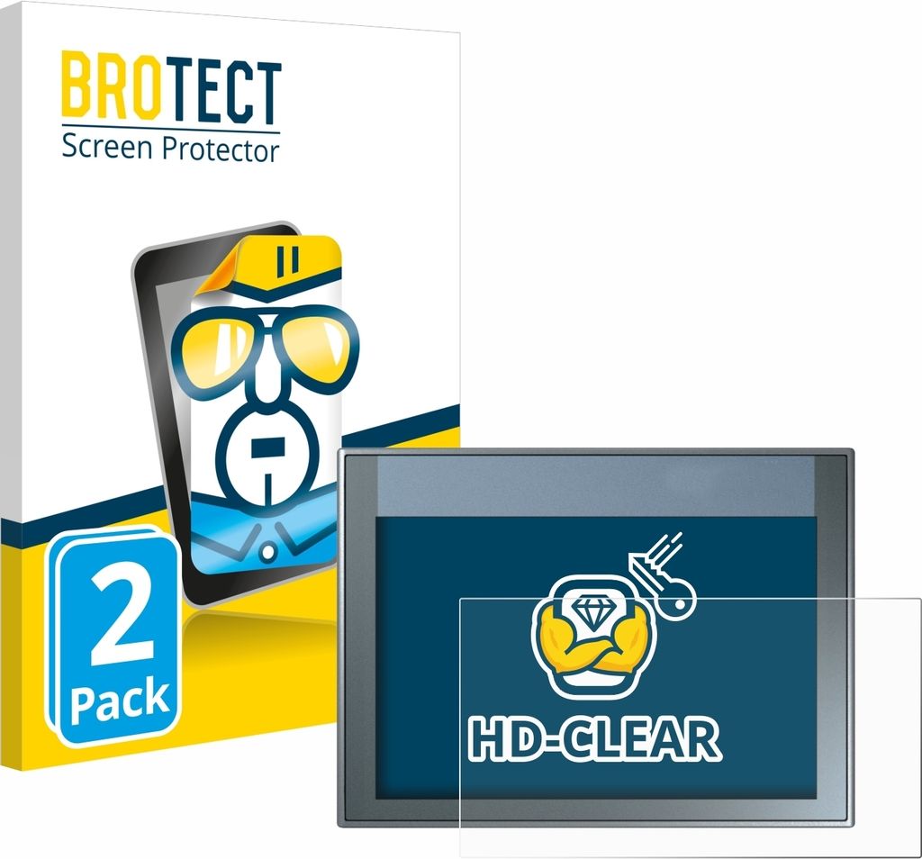 2x Für Siemens Simatic HMI KTP 700 Basic Schutzfolie BROTECT Displayschutz Display Schutz Folie Klar Transparent
