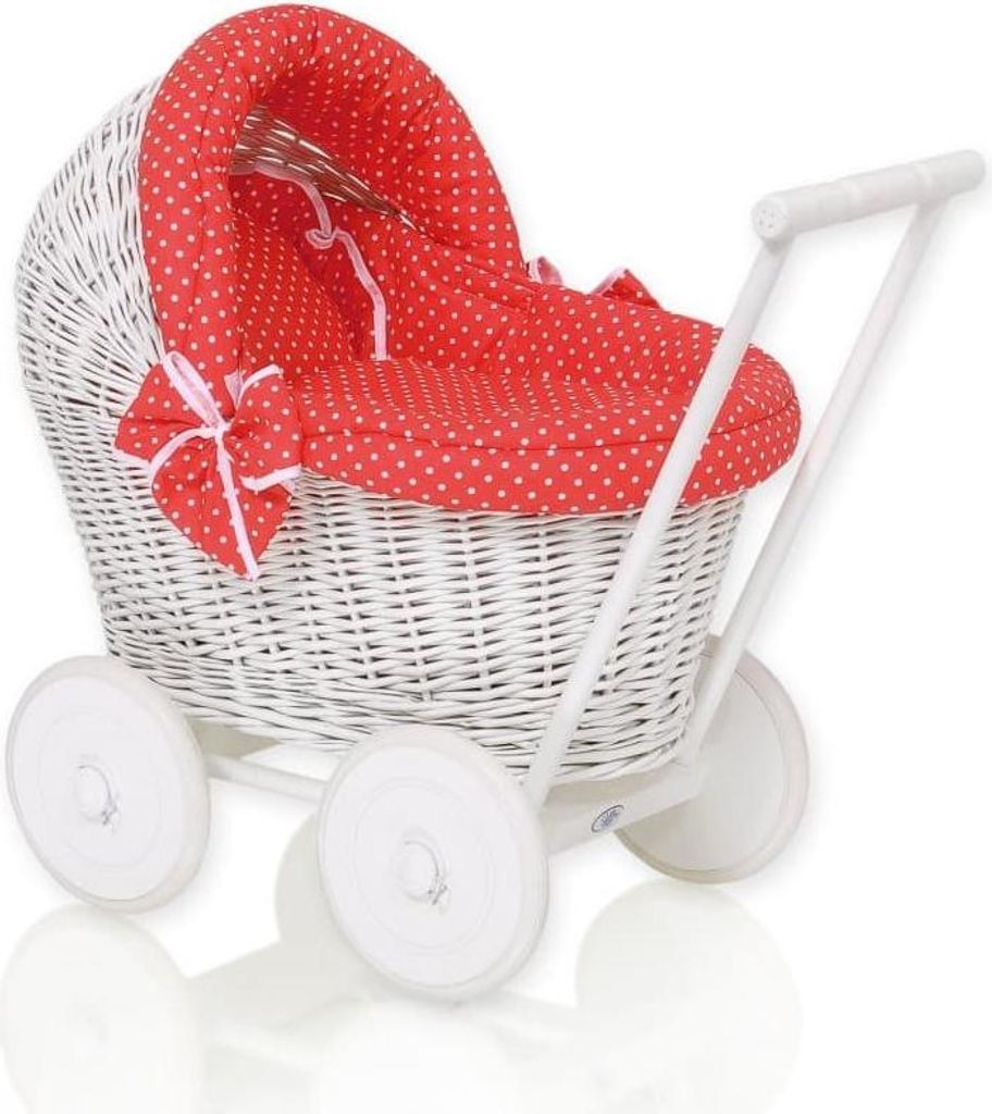 Riet Doll - Toy Pram - Stable Beechhouten Chassis