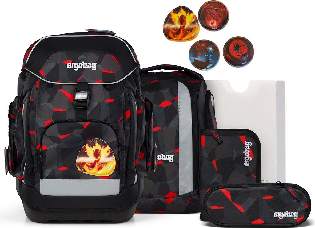 ergobag Schulrucksack-Set maxi TaekBärdo