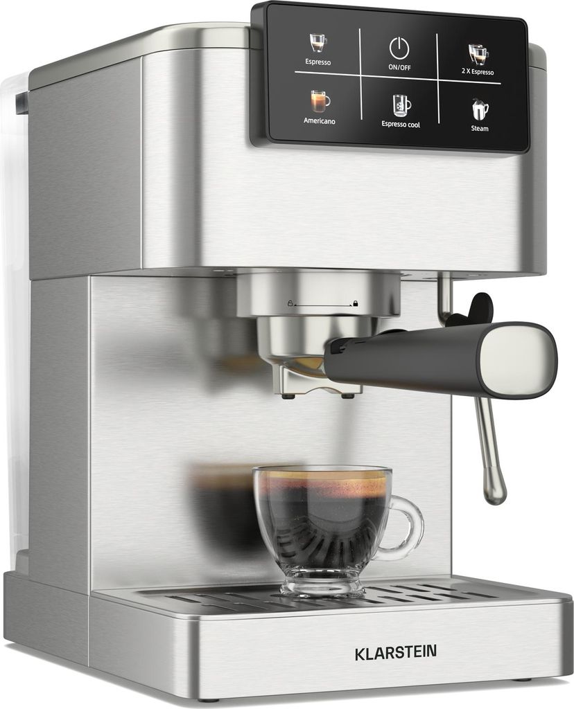 Klarstein SteelPresso Touch Machine à Café Grain – 20 Bars, Image du produit 
