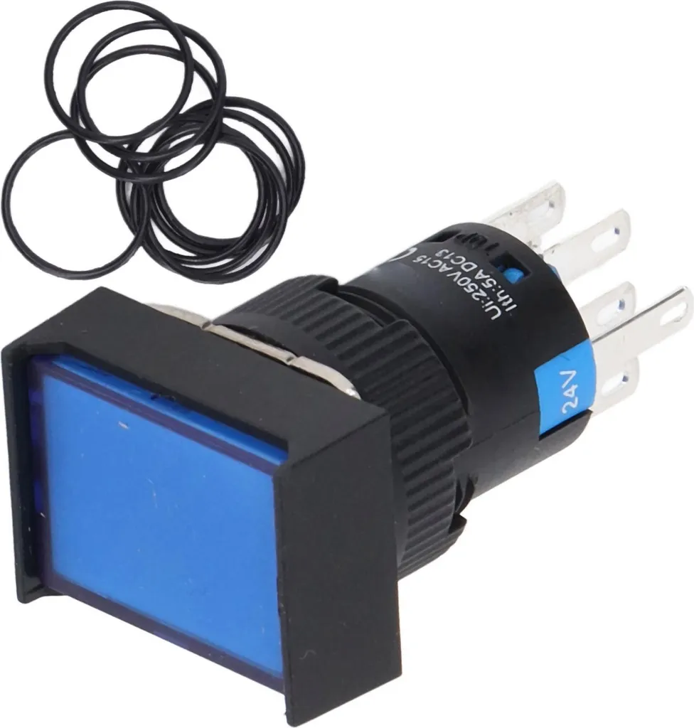 Commande de machine : 25 boutons-poussoirs autobloquants 24V AC/DC