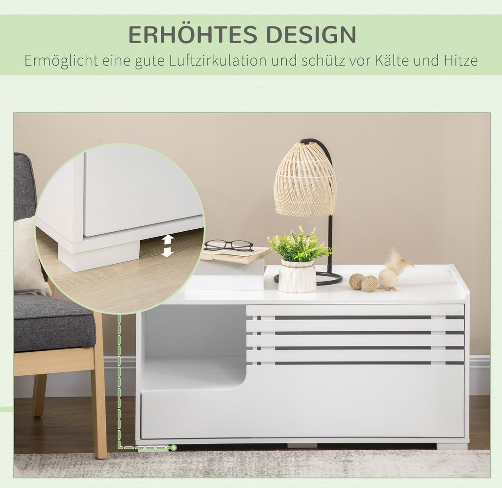 PawHut Katzenschrank für Katzentoilette Katzenklo Produktbild 7