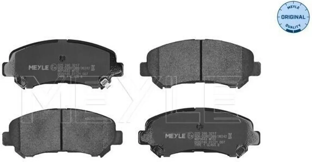 Plaquettes de frein MEYLE haute endurance pour Koleos I et Juke F15