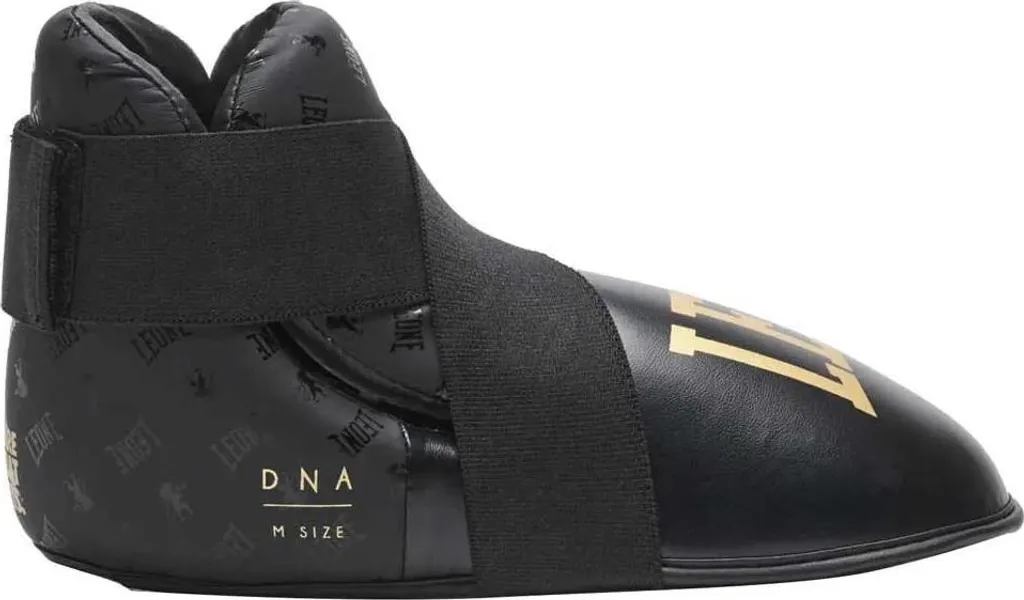 Protège-pieds de Boxe Leone1947 DNA Noir en M Confort et Sécurité