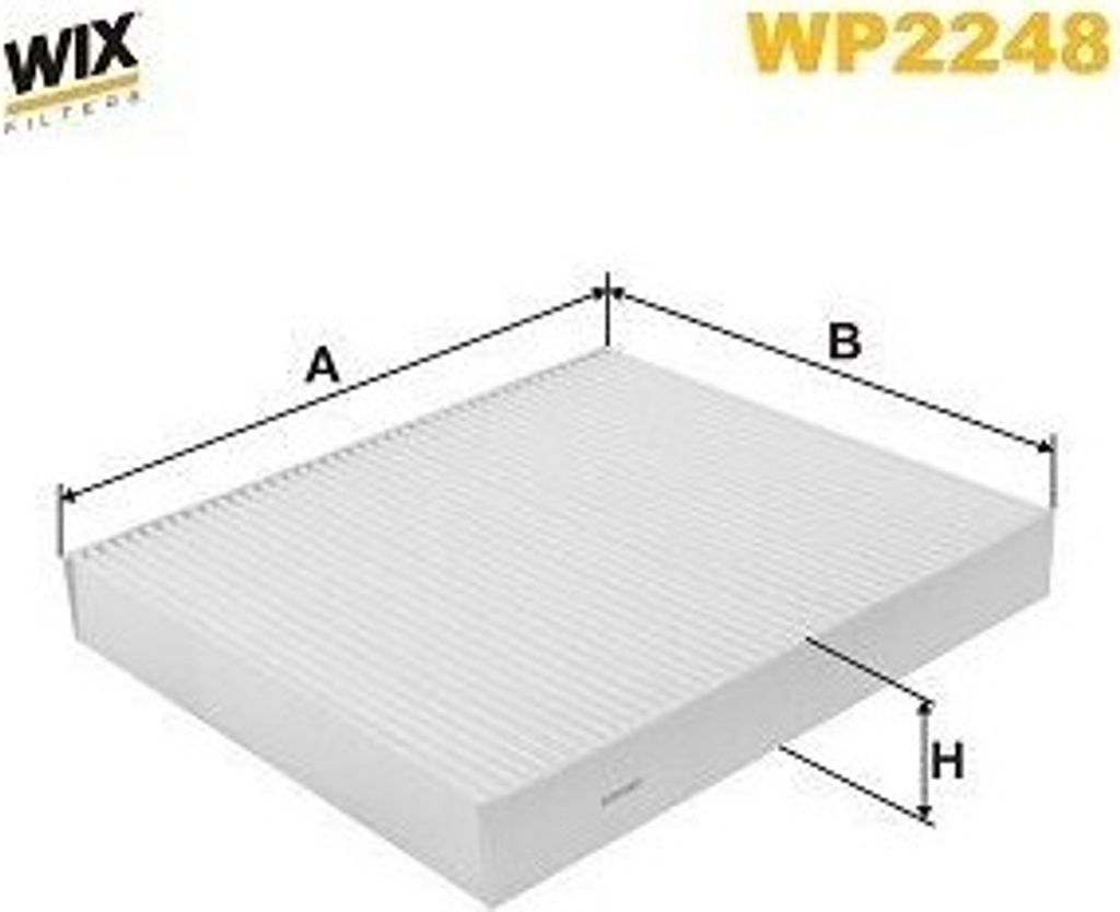 WIX FILTERS WP2248 Innenraumfilter Pollenfilter für TOYOTA Aygo X (AB70)