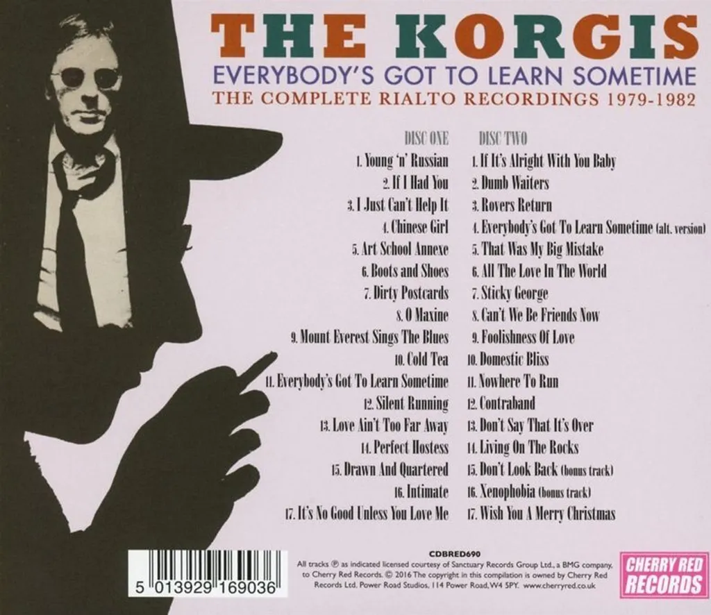 The Korgis 2CD Everybody's Got To Learn Sometime avec Versions Rares