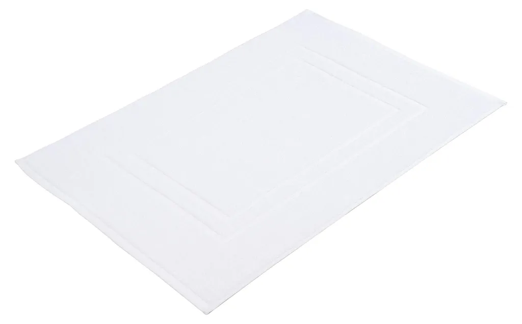 Tapis de Bain Absorbant Blanc - Fini les Sols Glissants - 100% Coton
