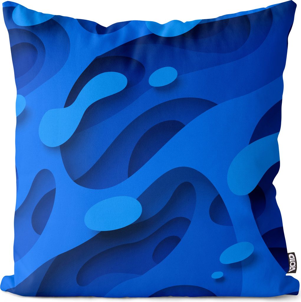VOID Paper Cut Blue Kissenbezug Kissenhülle Sofakissen Kissen Deko Outdoor-Kissen Dekokissen