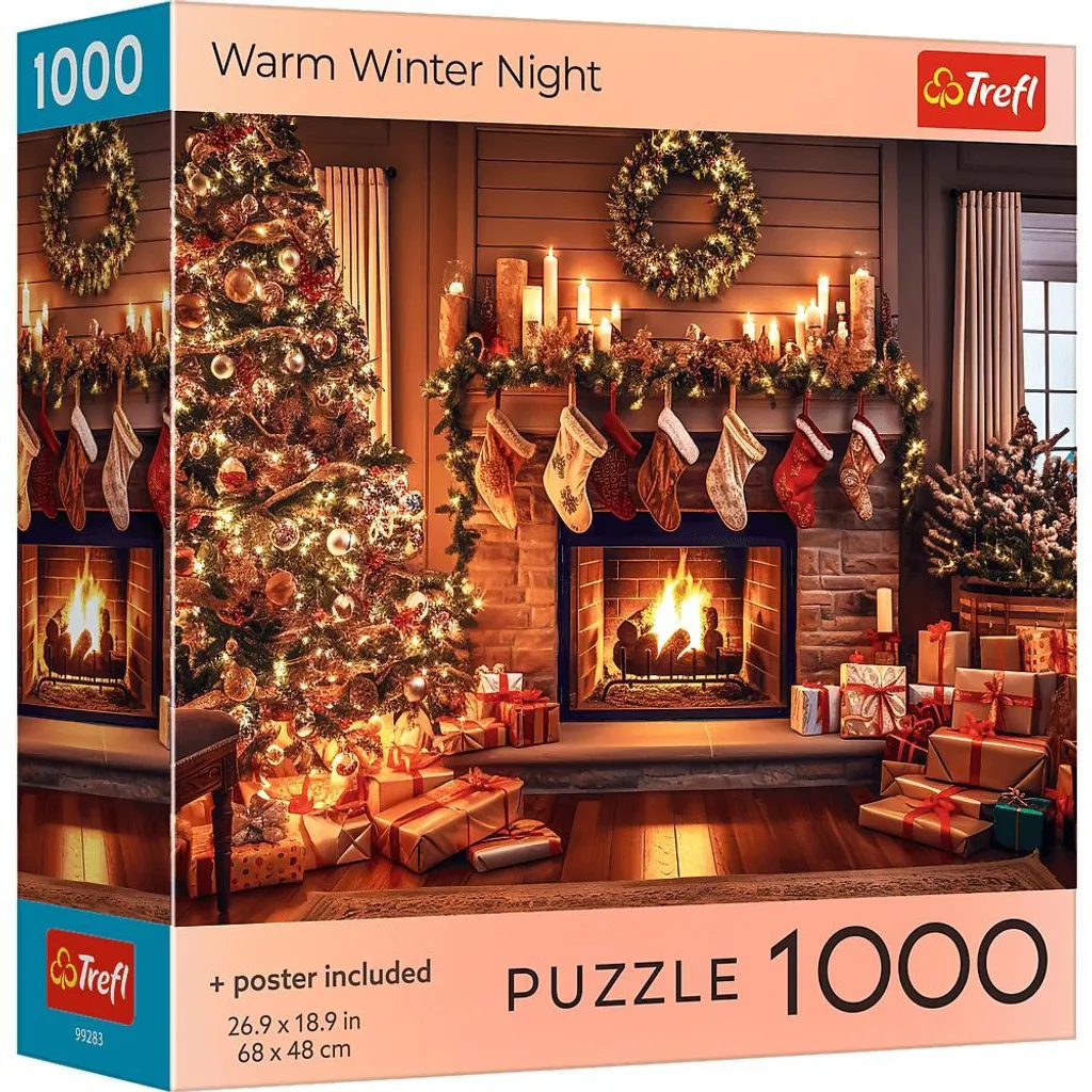Puzzle 1000 pièces Noël Trefl 99283 idéal pour loisirs créatifs d'hiver