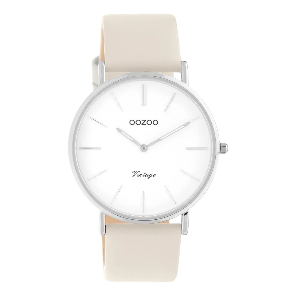 Oozoo Orologio Vintage UOC20250 Donna - Pelle Beige Elegante