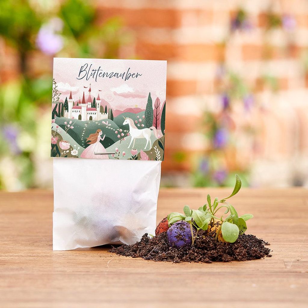 Blumenmurmeln 50er Set Saatkugeln Mitgebsel Kindergeburtstag Samenbomben