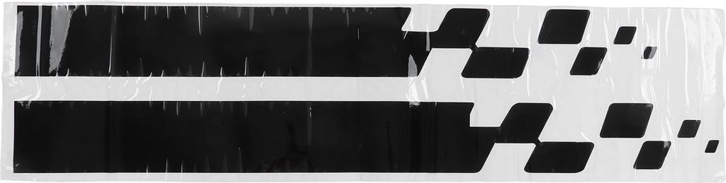 2pcs Car Hood Cood Cover Aufkleber Vinyl Auto Bonnet Stripe Stripe Aufkleber für Autos 90 x 9 cm / 35,4 3,5 Zoll Schwarz