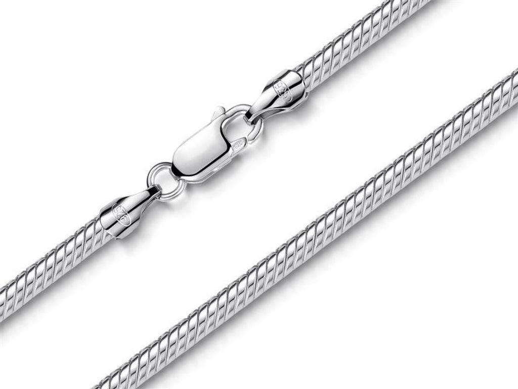 SILBERKETTEN STORE Schlangenkette 3mm - 925 Silber; Länge Produktbild 