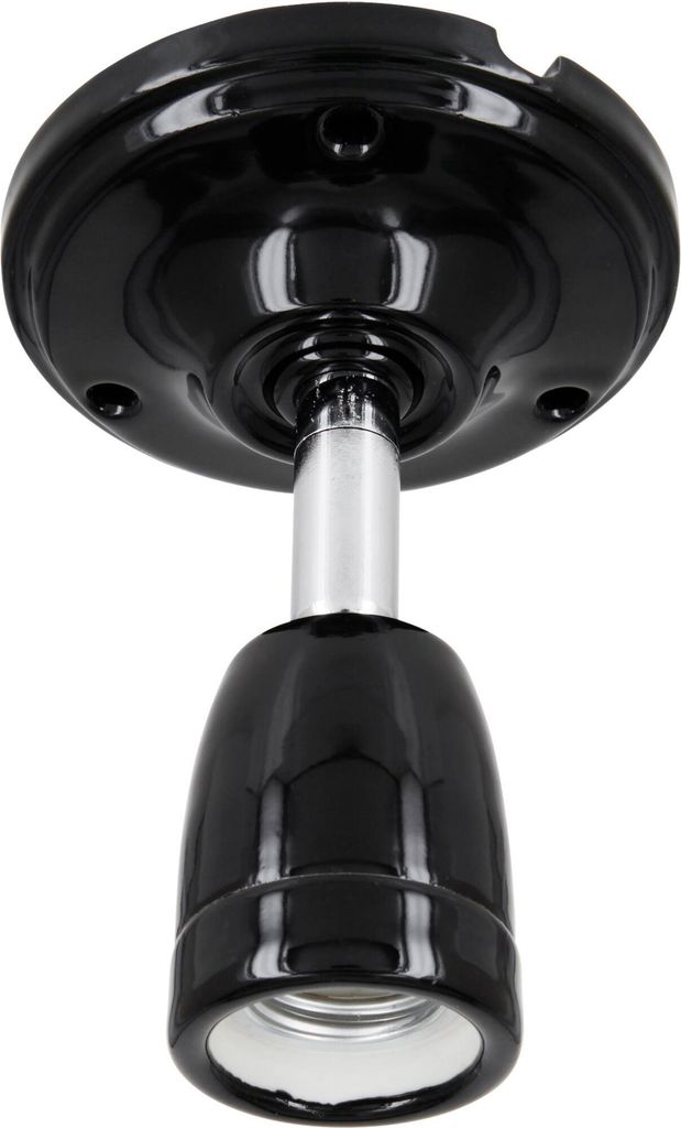 Porzellan Retro Lampenfassung E27 I schwarz | Kaufland.de