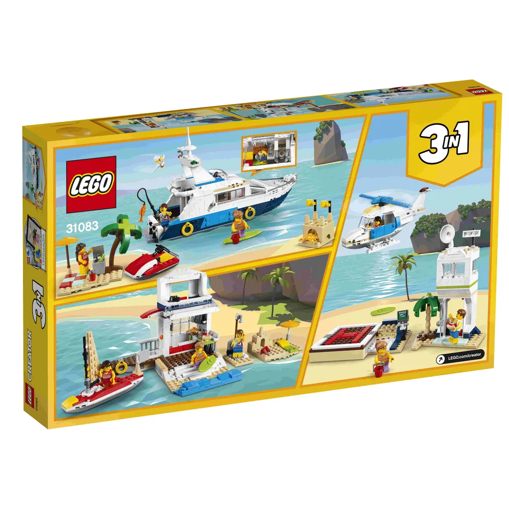Jeu de Construction LEGO Yacht Aventure 31083 Jouet Créatif pour Enfant