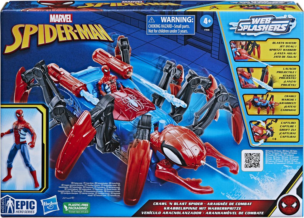 Hasbro akčná figúrka Spiderman Crawl n Blast Spider Obrázok produktu 