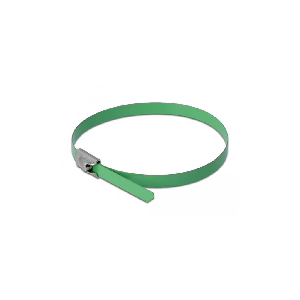 DELOCK fascette in acciaio inox L 500 x L 4,6 mm verde 10 pezzi