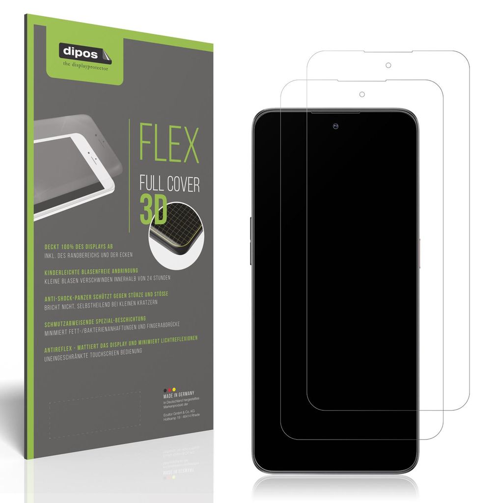 2x Full Cover Schutzfolie matt für ZTE Nubia Neo 2 5G Produktbild 