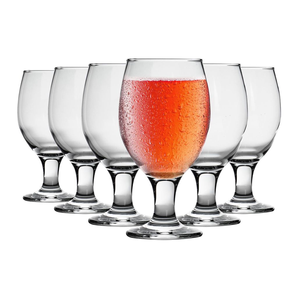 Verre Misket LAV, en verre, a biere, 400 ml, 69x160 mm, Image du produit 