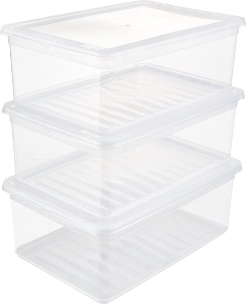 KEEEPER Úložný box Bea 11l 39x26,5x14cm průhledný Sada 3 Obrázek produktu 