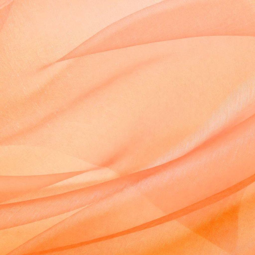 Schmaler Organza Tischläufer Rolle in Orange 16cm x 9m Produktbild 