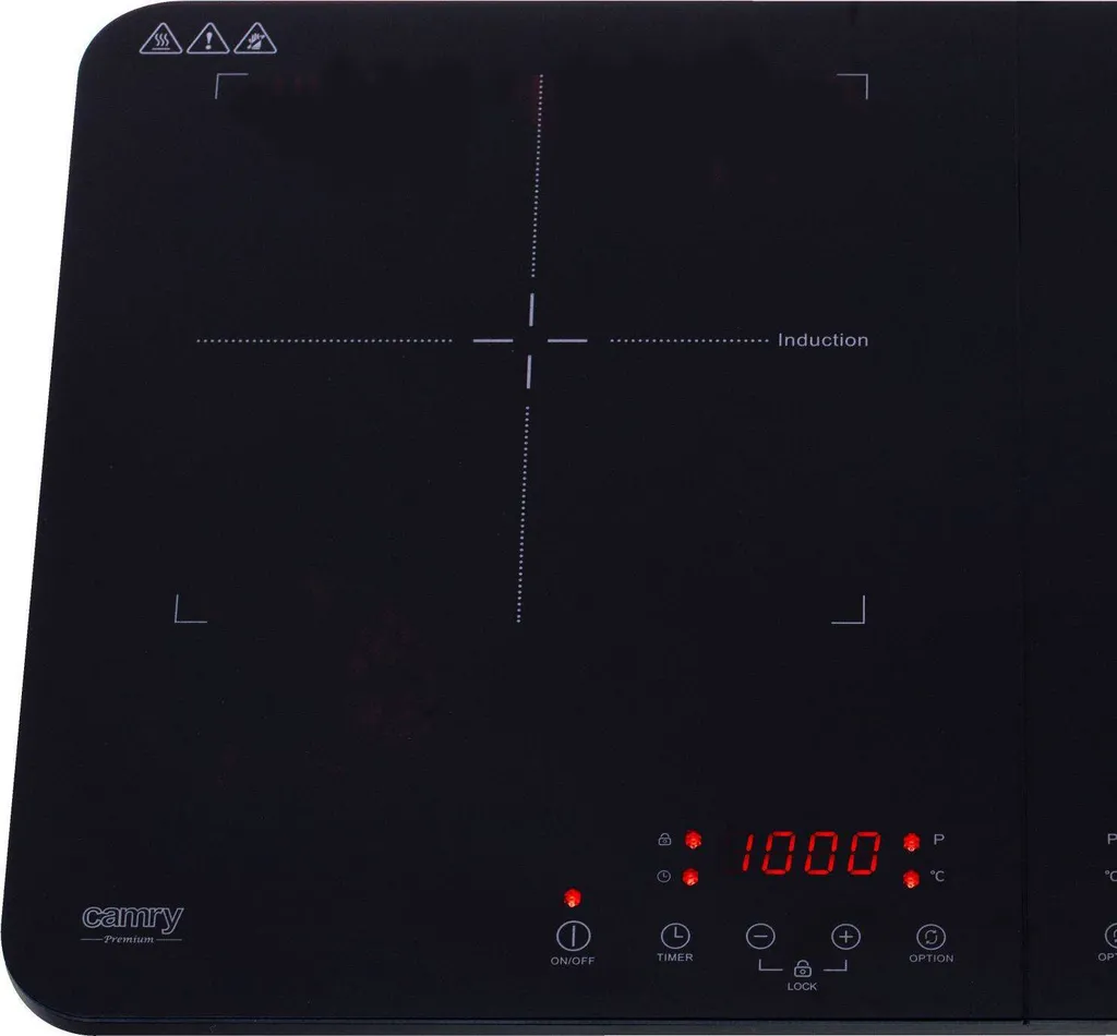 Table induction double zone Camry CR 6514 noire 60cm vitrocéramique - 5