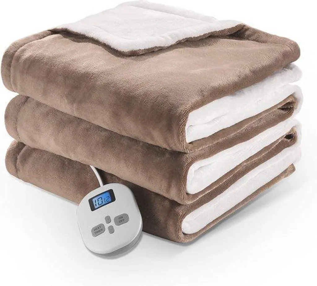 Couverture chauffante électrique 200x150 cm idéale pour les nuits froides