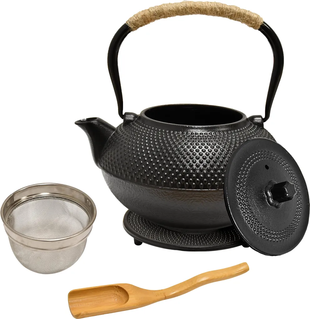 Set da Tè 13 Pezzi in Ghisa Nera | Idea Regalo Prestigiosa in Stile Zen - 9
