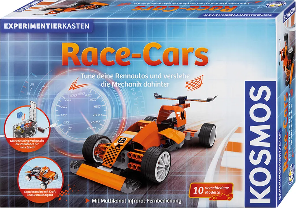 KOSMOS 620448 Race-Cars - Kit d'Expériences de Voitures de Course ABVK