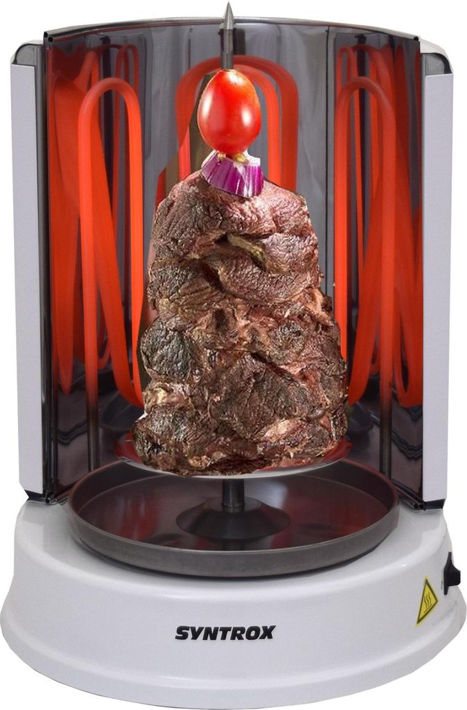 Syntrox Germany Dönergrill Asturien mit 6 Drehspießen – Produktbild 5
