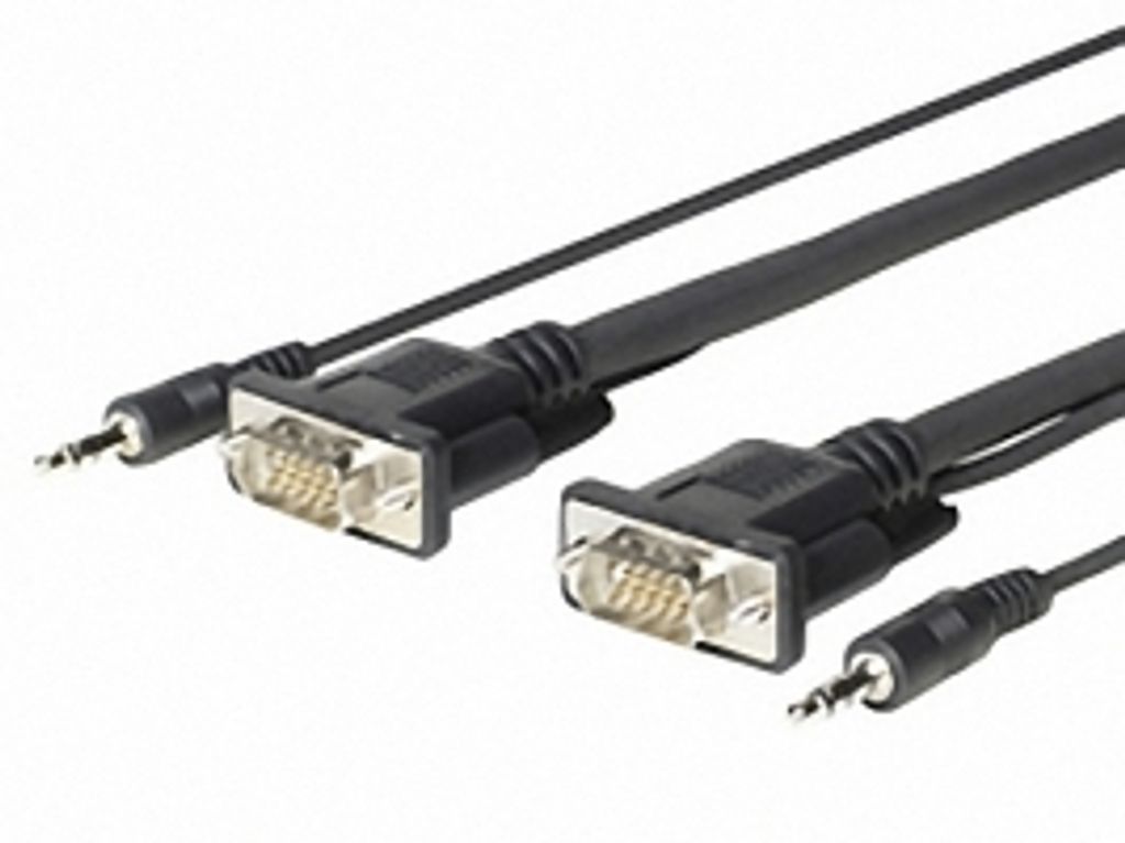 Vivolink PROVGAMCS1.8, 1,8 m, VGA (D-Sub) + 3.5mm, VGA (D-Sub) + 3.5mm, Männlich, Männlich, Gerade
