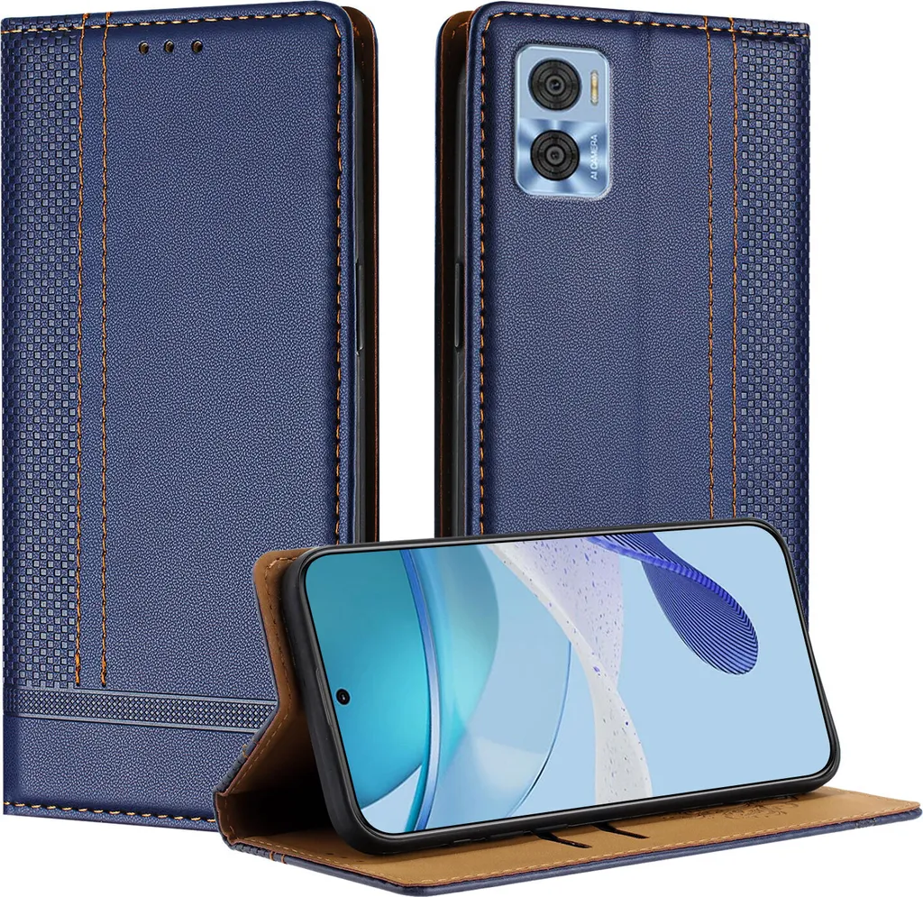 Custodia Blu Motorola Moto E22 / E22i - Comoda, Bella e Sicura - 1
