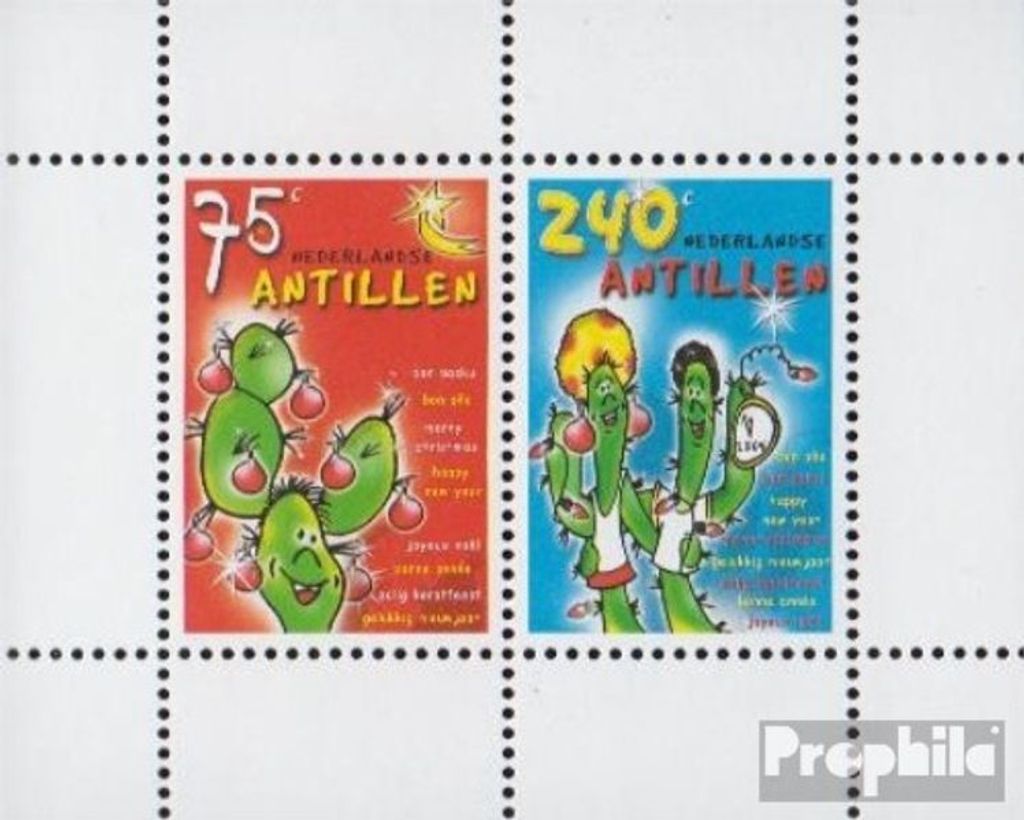 Briefmarken Niederländische Antillen 2003 Mi 1252-1253 Produktbild 