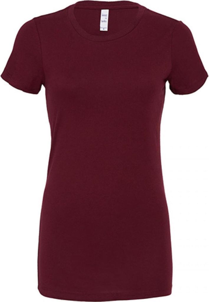 Bella 6004 | Ladies The Favorite T-Shirt - Kolor: Maroon - Zdjęcie produktu 