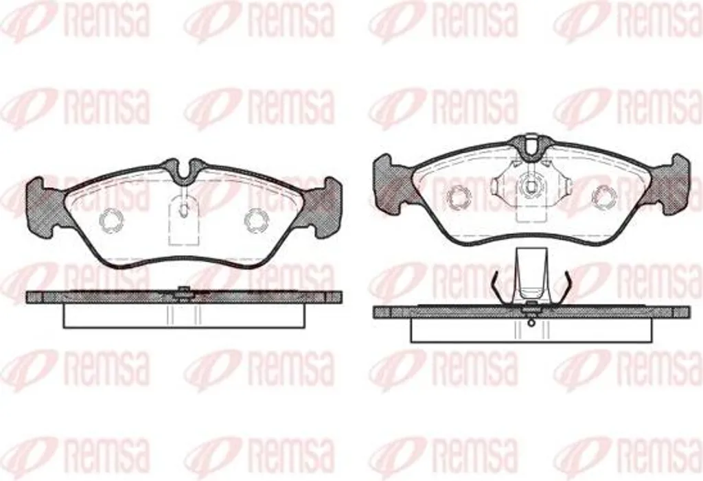 Plaquettes de frein REMSA haute performance 0580.00 pour Classe G W463