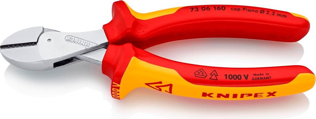 Knipex 73 06 160 SB X-Cut Kompakt-Seitenschneider Produktbild 